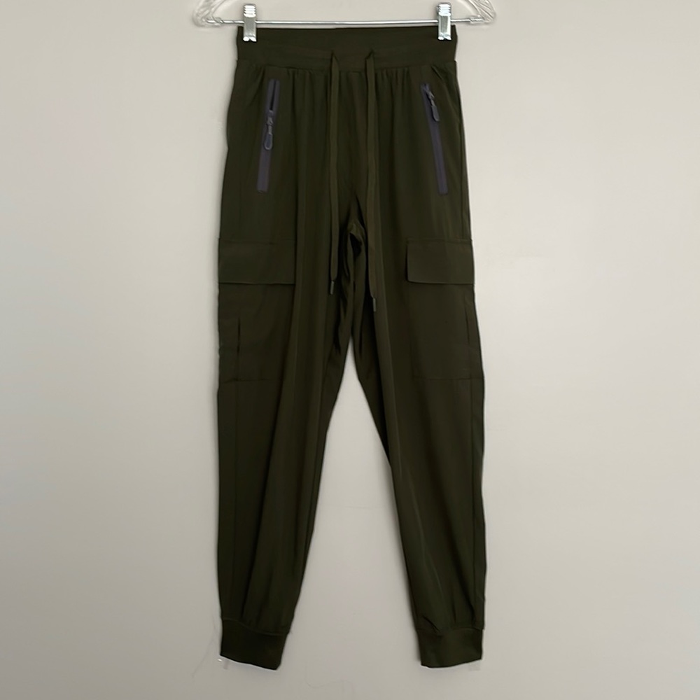 LIBIN Cargo Jogger Womens Pants Olive Size XS